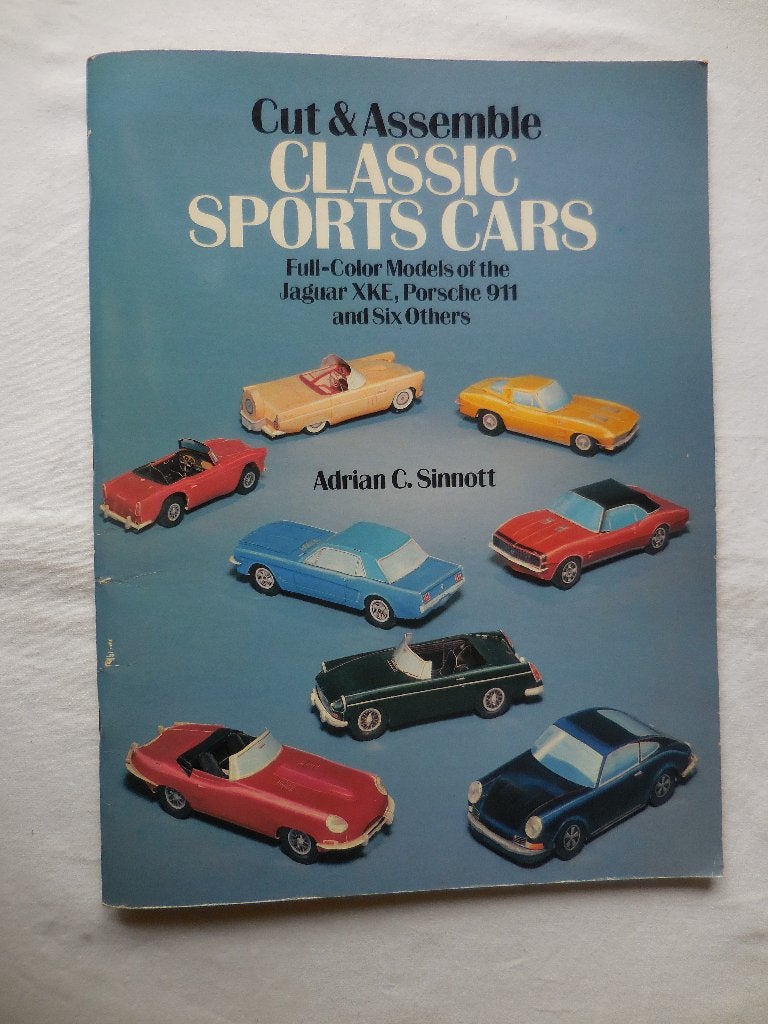 Cut & Assemble Classic Sports Cars, Ophalen, Nieuw, Papier of Karton