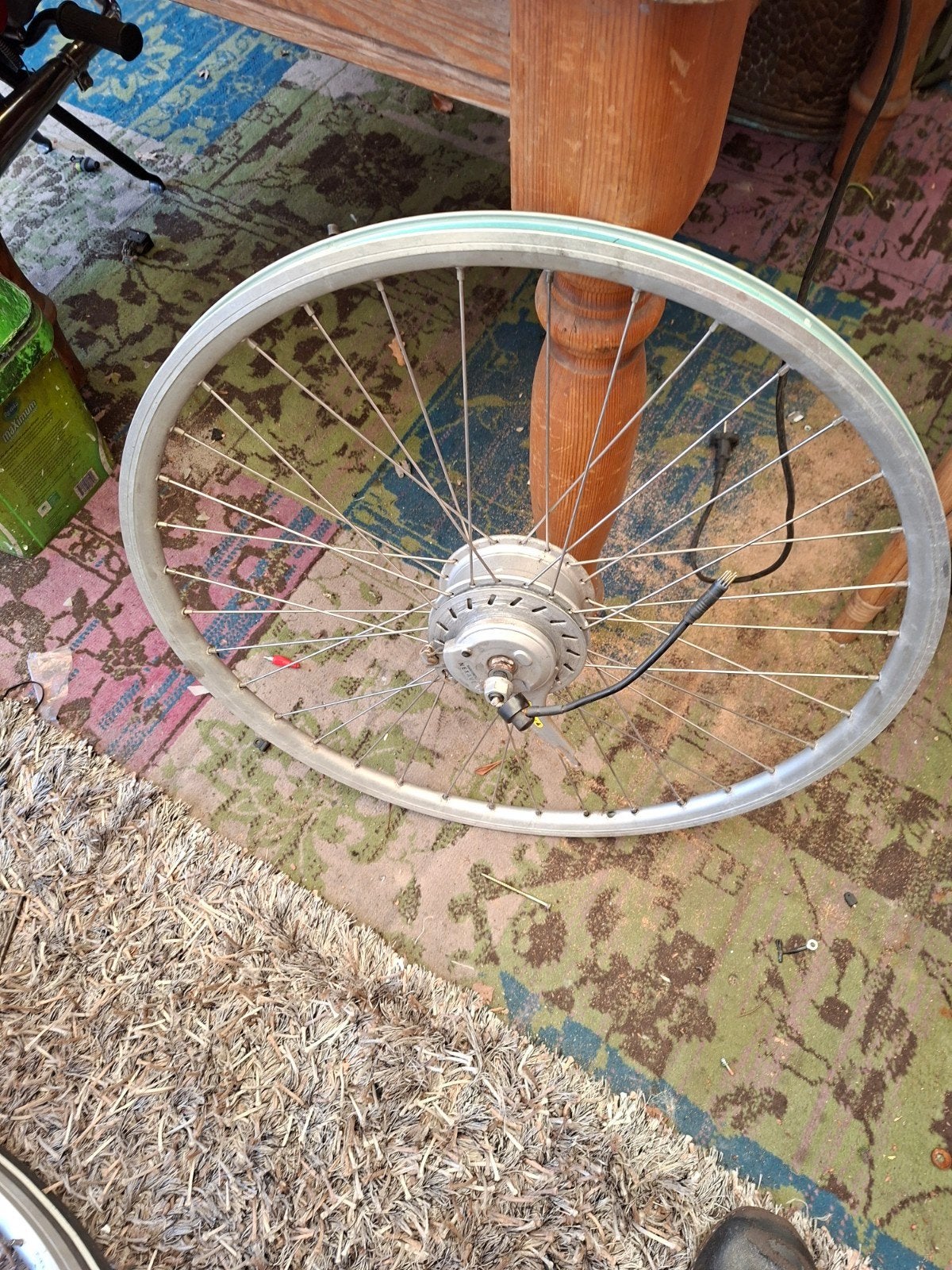 voorwiel motor 28 inch 36 volt 9 pins stekker, Ophalen, Motor