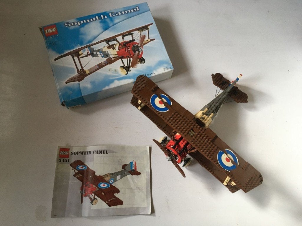 Lego Sculptures - Sopwith Camel - 3451, Kinderen en Baby's, Speelgoed | Duplo en Lego, Compleet, Gebruikt, Lego, Ophalen of Verzenden