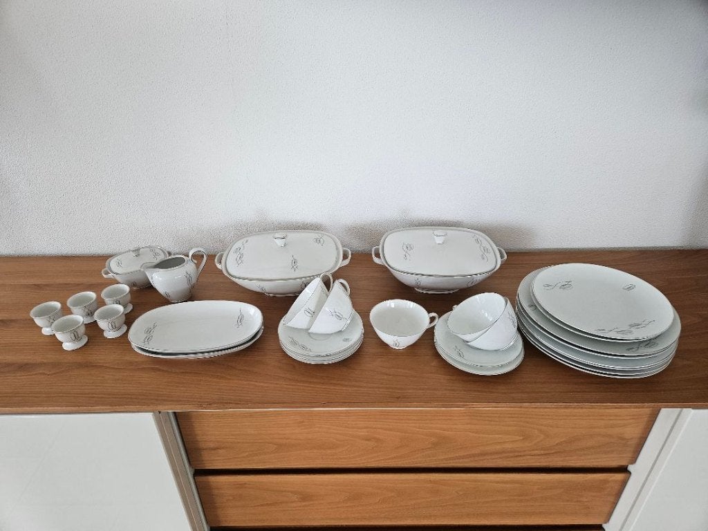 Vintage Krautheim Selb Bavaria Servies, Ophalen, Gebruikt, Overige stijlen, Porselein