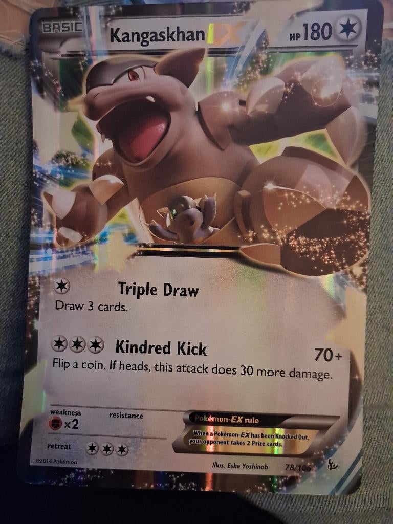 Pokemon jumbo kaart, Ophalen of Verzenden, Zo goed als nieuw, Losse kaart