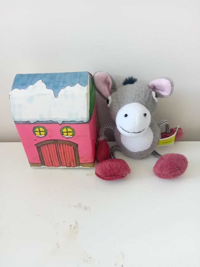 Kerstbungel in de vorm van een ezel, Ophalen, Gebruikt, Knuffel of Figuurtje