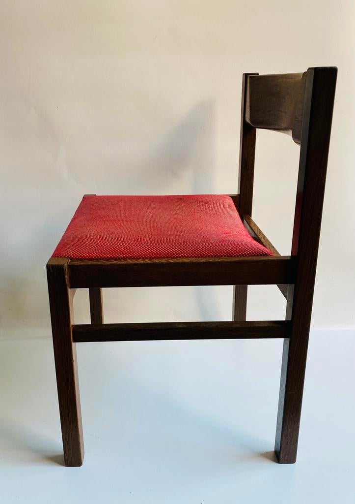 Wengé houten stoelen (4) ‘t Spectrum , jaren 70, Ophalen, Gebruikt, Bruin, 't Spectrum