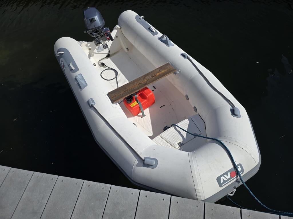 AVON 340 RIB met Yamaha F20 motor, Watersport en Boten, Rubberboten, Avon, Gebruikt, Ophalen, Polyester/glasvezel
