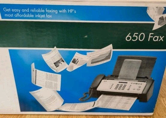 HP 650 Fax – Nieuw - Compleet in doos, Ophalen of Verzenden, Nieuw, Fax-Telefoon combi