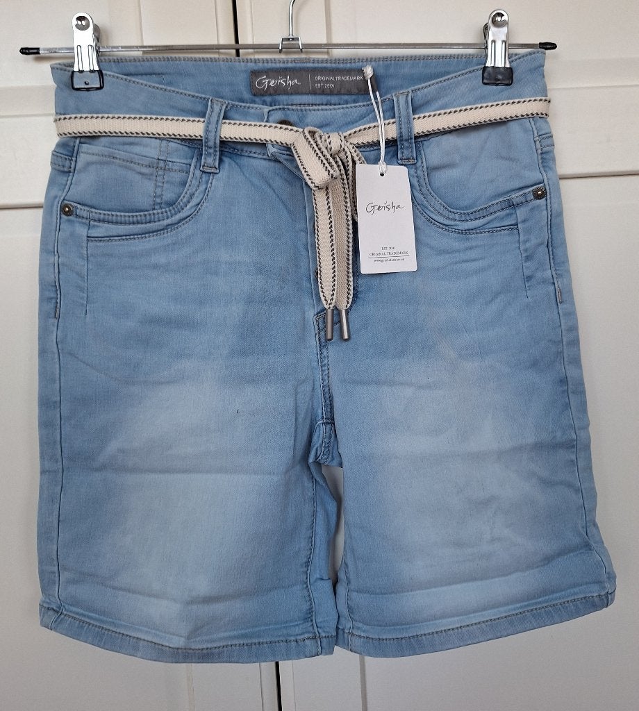 Geisha nieuwe jeans spijker shorts korte broek, maat S 36, Geisha, Blauw, Nieuw, Ophalen of Verzenden