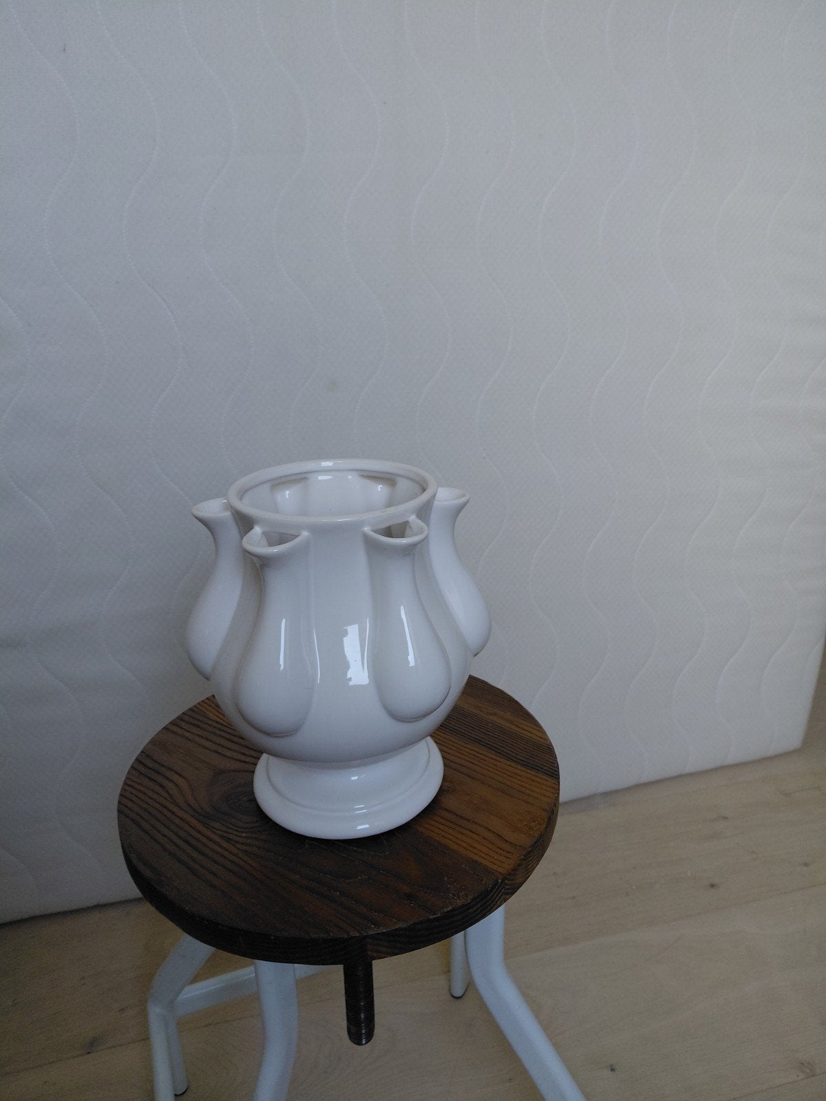 Witte Tulpenvaas - Delfts Blauw Stijl, Ophalen