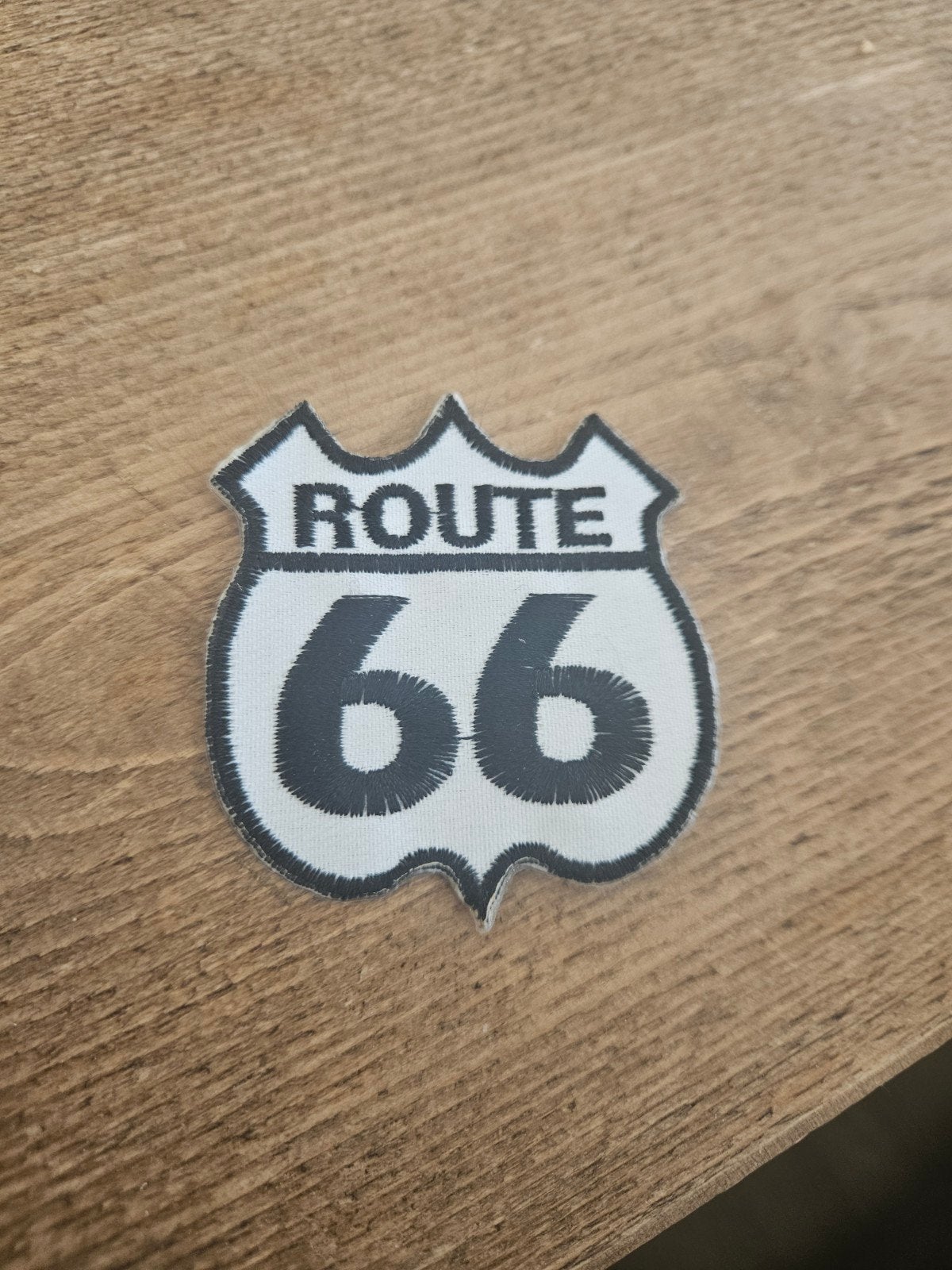 Route 66 opnaai embleem, Verzamelen, Ophalen of Verzenden