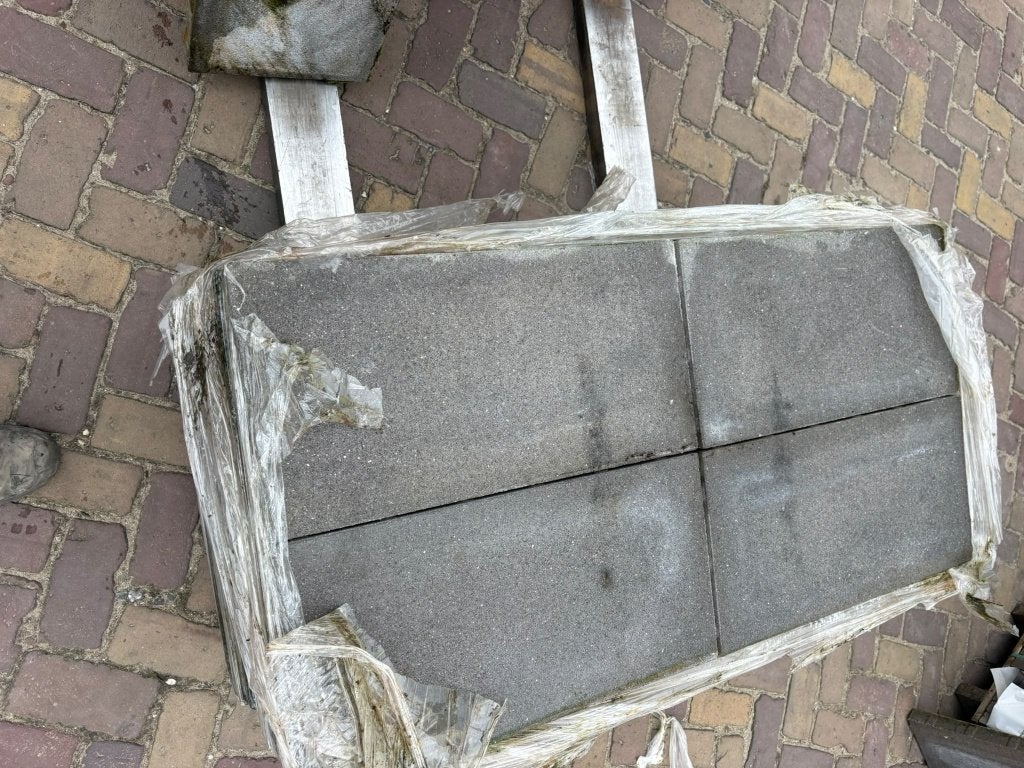 partij grijze betontegels 30x60x4, Ophalen, Nieuw, 5 tot 10 m², Beton