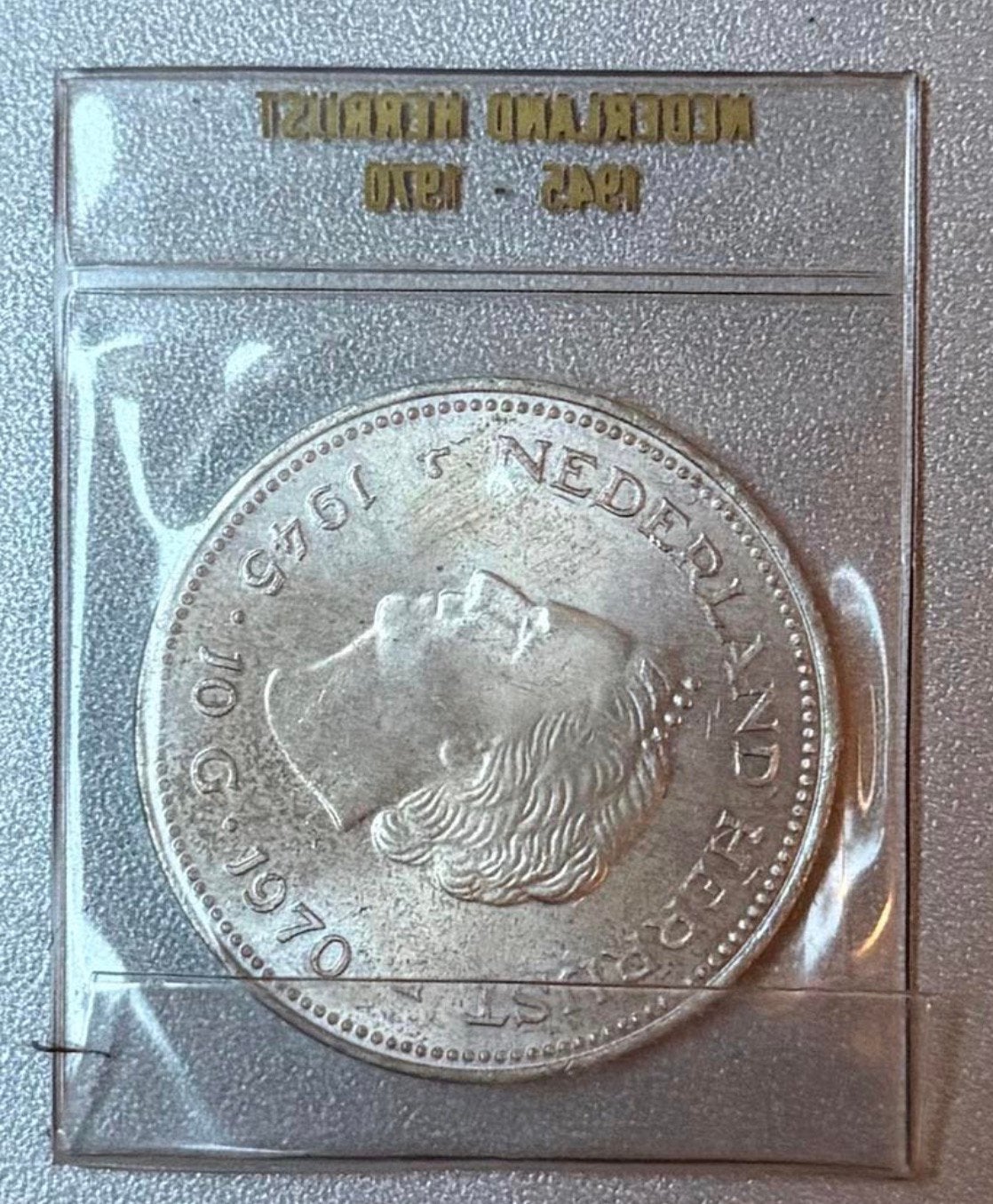 25th Anniversary of Liberation, Silver 10 Gulden, Ophalen of Verzenden