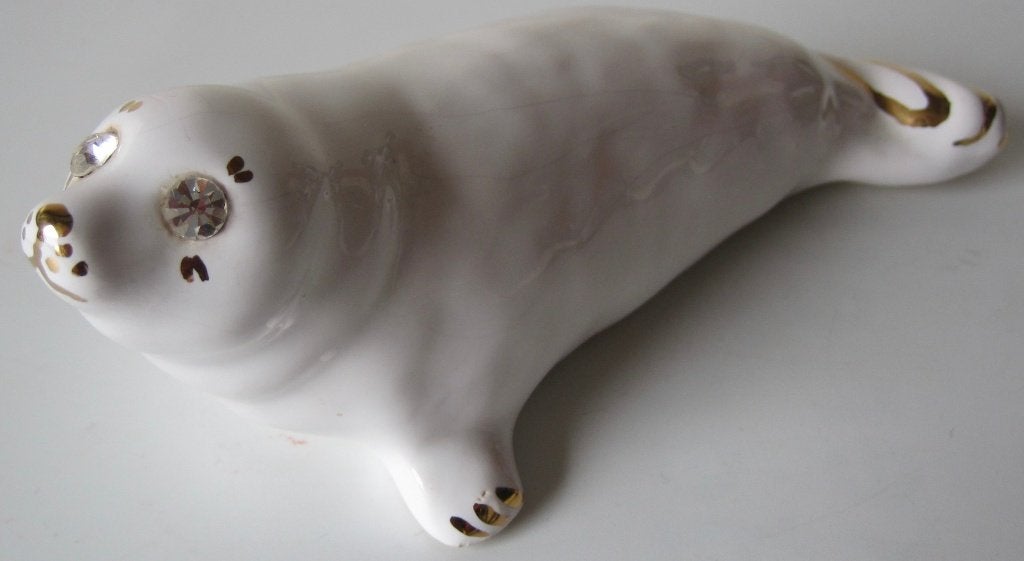 witte zeehond van van den Bosch keramiek in Amsterdam, Verzamelen, Ophalen of Verzenden, Zo goed als nieuw, Dier