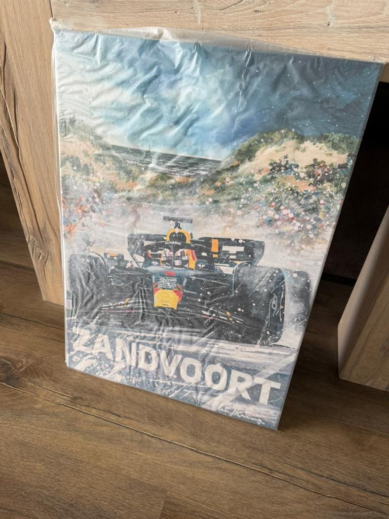 Officieel Max Verstappen Zandvoort Canvas schilderij, Verzamelen, Ophalen of Verzenden, Nieuw, Formule 1