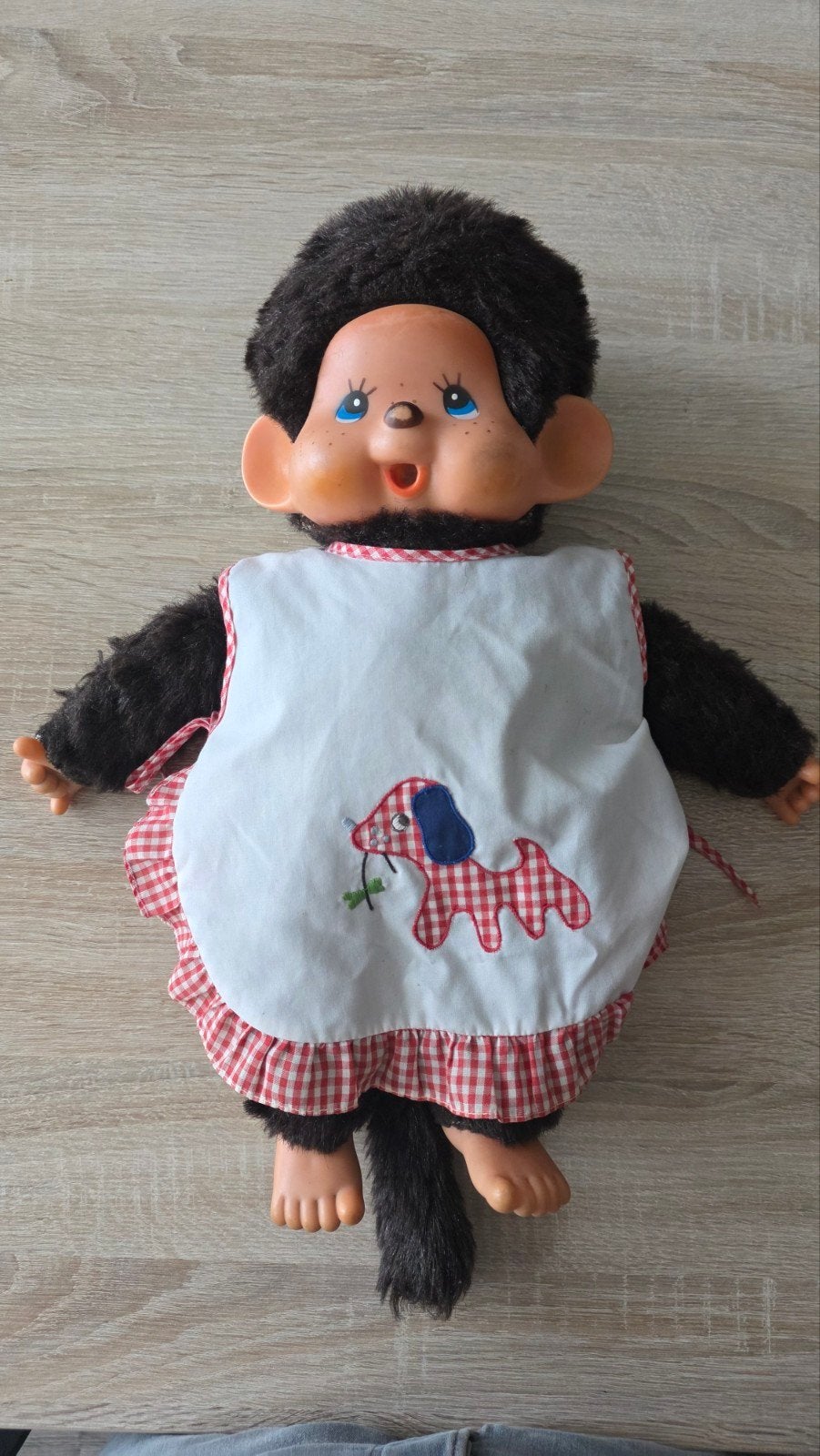 Grote vintage Monchhichi 45 cm – jaren 70/80, Ophalen of Verzenden, Gebruikt