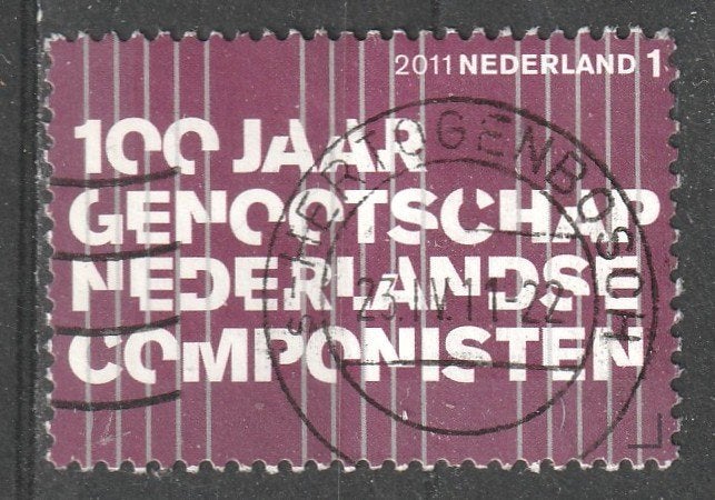 Stempels --nvph 2820 Componisten 2011, Verzenden, Na 1940, Gestempeld