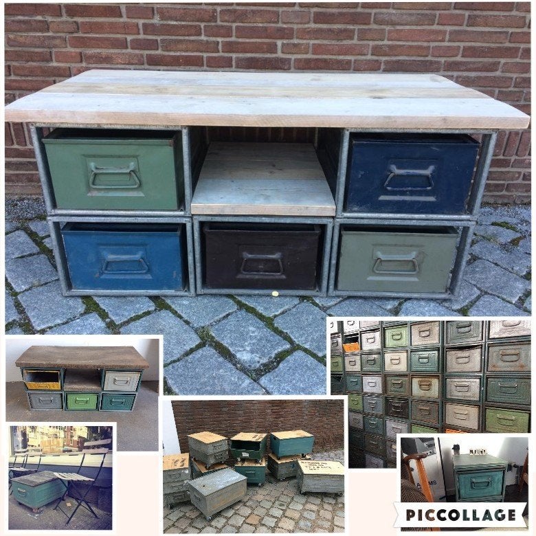 Ladekast KASTEN TV-kast Dressoir Modulair systeem - SALE !!, Nieuw, Ophalen of Verzenden, Minder dan 100 cm, Metaal