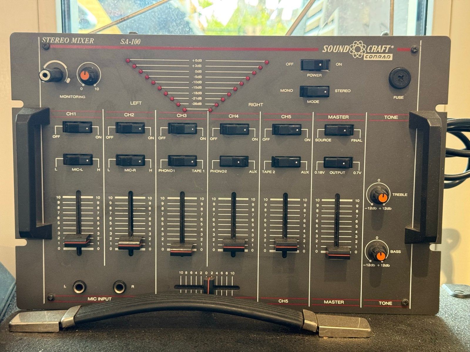 Soundcraft Conrad SA-100 Stereo Mixer - Vintage Audio, Gebruikt, Conrad, Microfooningang, Ophalen of Verzenden