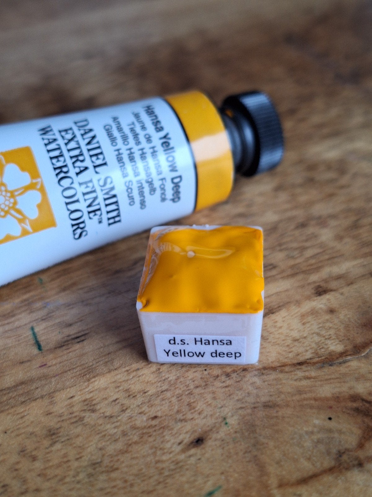 Daniel Smith Hansa Yellow Deep aquarelverf ½ napje, Ophalen of Verzenden, Nieuw, Waterverf
