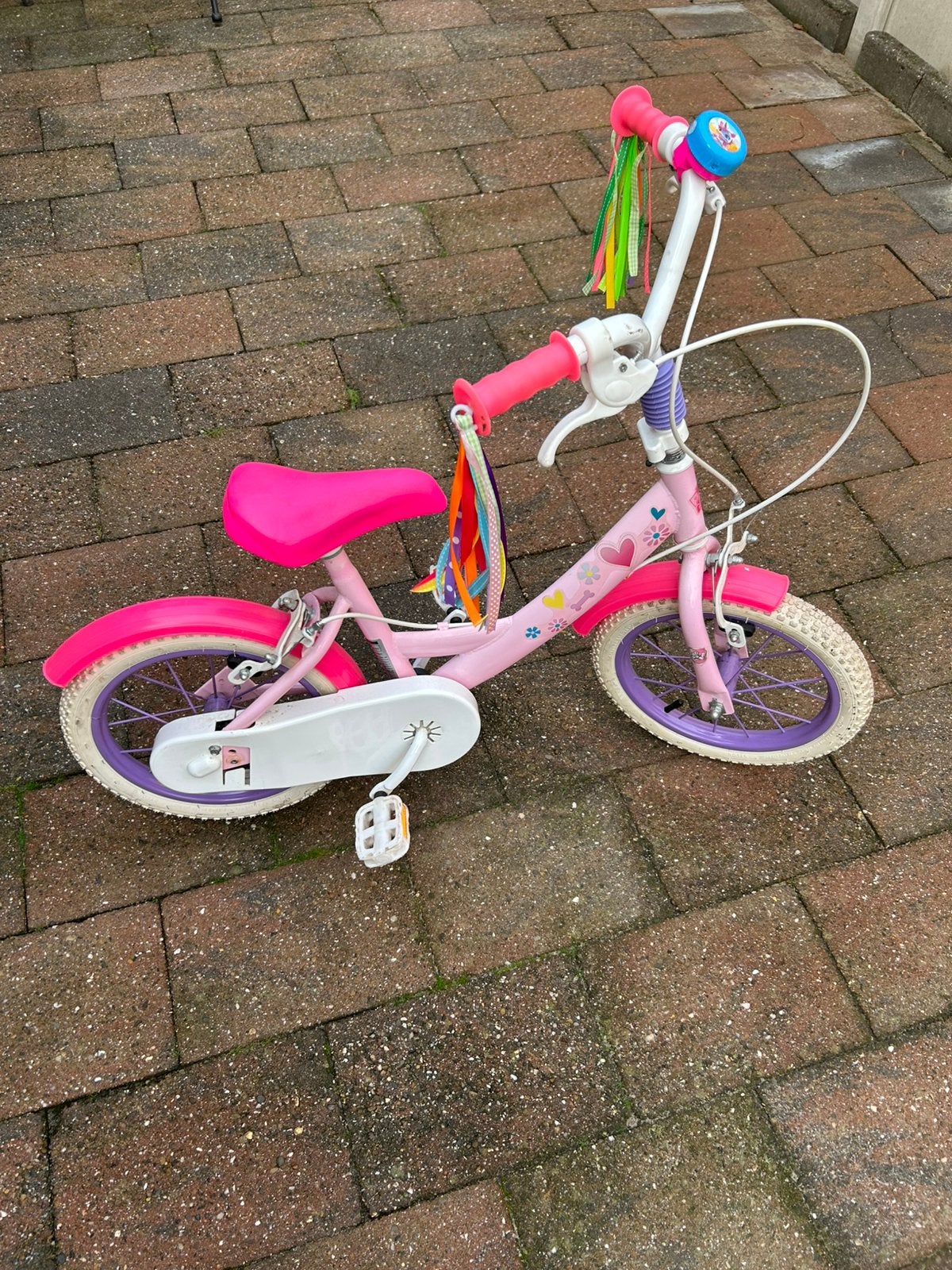 14 inch meisjesfiets, Ophalen, Zo goed als nieuw, 16 tot 20 inch