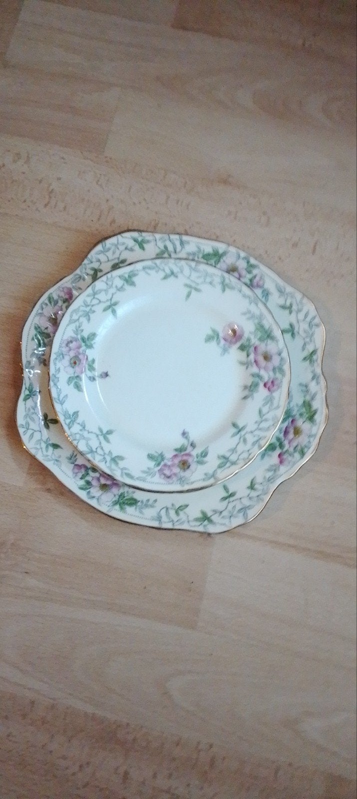 Delphine Wild Rose Taartset - Chinees Porselein, Ophalen of Verzenden