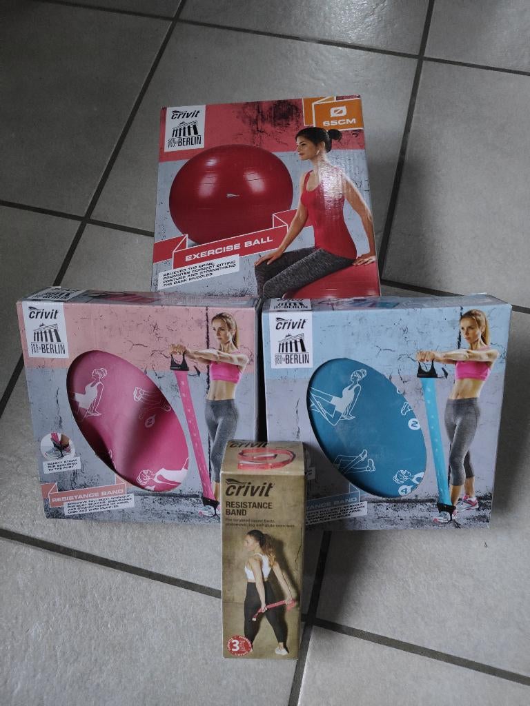 Fitnesspulletjes - bal, elastiek, Ophalen of Verzenden, Nieuw, Buik, Fitnessbal