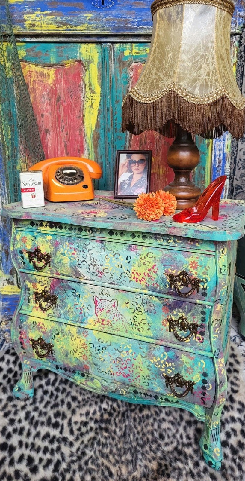 Eclectisch/Boho/Art/Buikkastje/Leopard, Ophalen