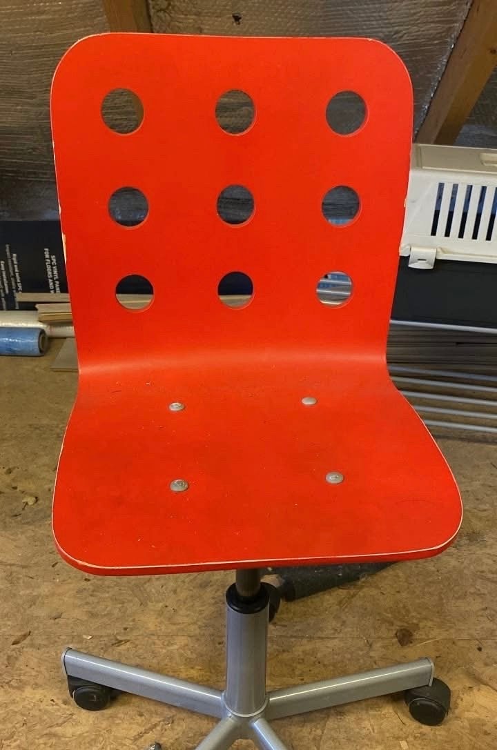 Ikea kinder bureaustoel - Rood, Gebruikt, Ophalen, Gebruikt, Rood, Bureaustoel