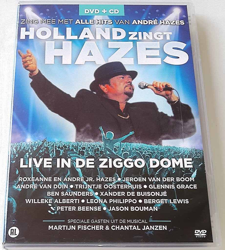 Dvd *** HOLLAND ZINGT HAZES *** 2-Disc Boxset inclusief CD, Zo goed als nieuw, Concert, Alle leeftijden, Speciale editie