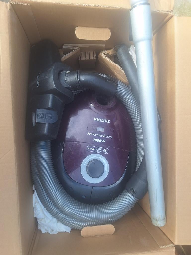 Philips Performer Active Stofzuiger 2000W, Witgoed en Apparatuur, Stofzuigers, Ophalen, Gebruikt, Stofzak, 2000 watt of meer