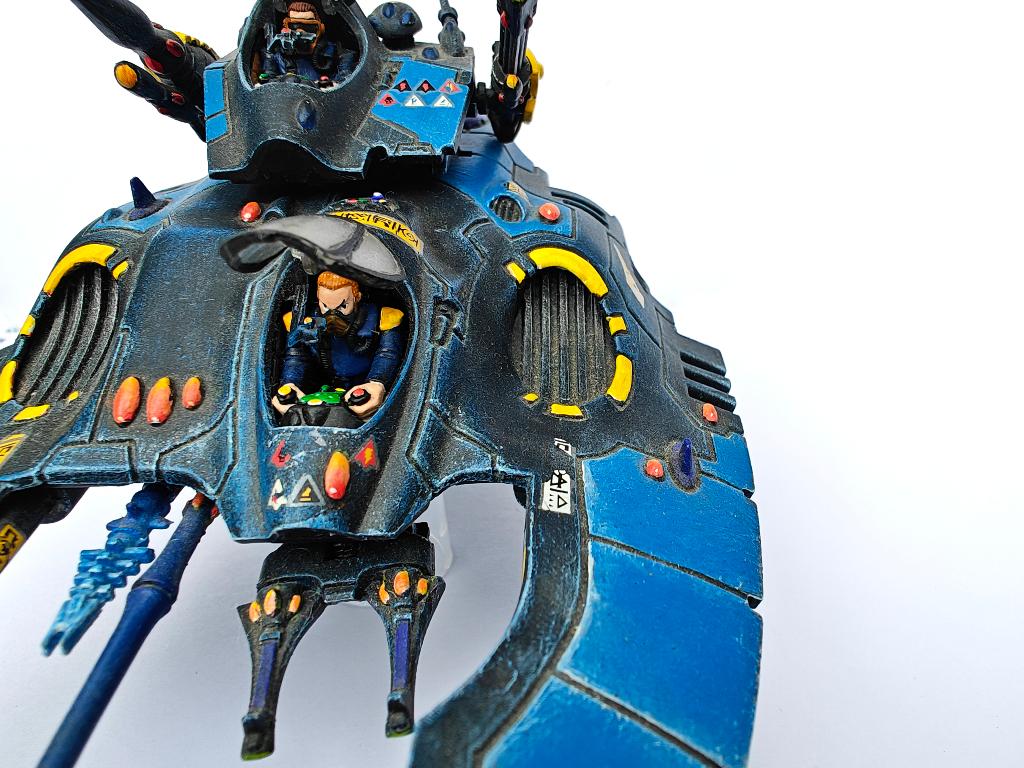 Warhammer 40K Grav Tank Falcon Alaitoc - Painted, Gebruikt, Figuurtje(s), Ophalen of Verzenden, Warhammer 40000