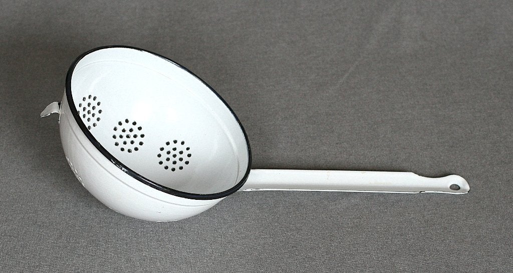 Emaille Steel Vergiet, Antiek en Kunst, Antiek | Emaille, Ophalen of Verzenden