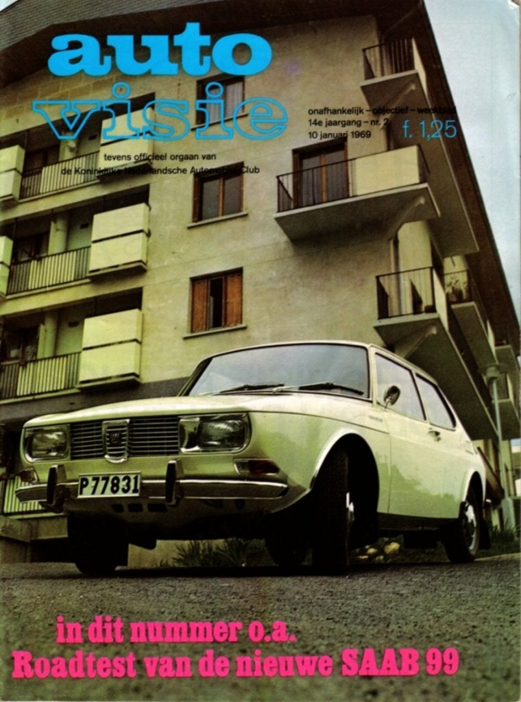 Autovisie test Saab 99 Januari 1969, Ophalen of Verzenden, Gelezen, Overige merken