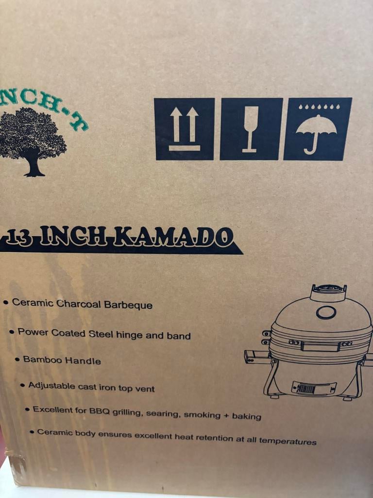 Ranch-T 13 inch Kamado BBQ - Nieuw in doos, Ophalen of Verzenden, Nieuw