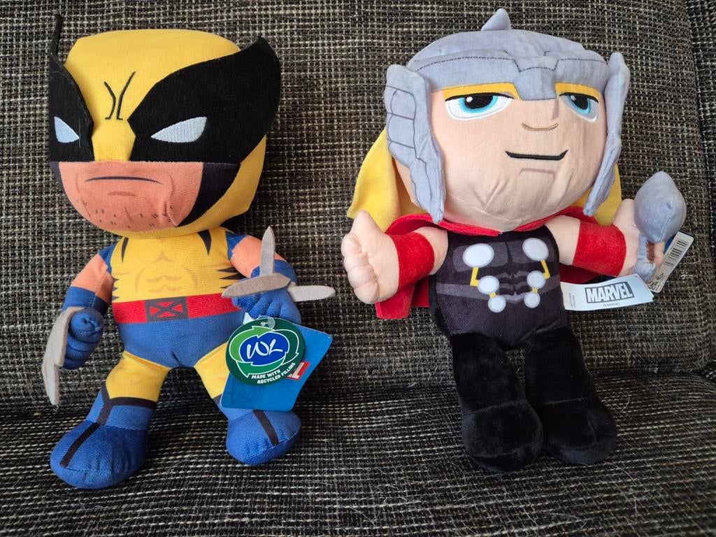2 x marvel knuffels 30 cm, Ophalen of Verzenden, Nieuw, Overige typen
