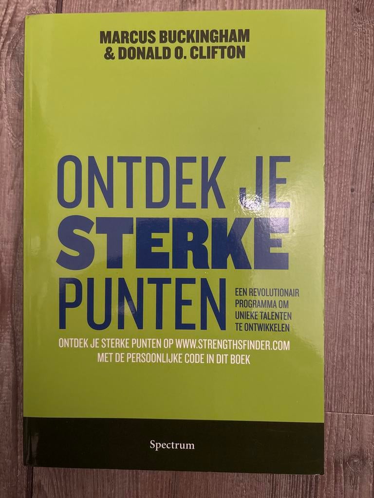 Ontdek Je Sterke Punten - Marcus Buckingham & Donald Clifton, Boeken, Advies, Hulp en Training, Gelezen, Ophalen of Verzenden