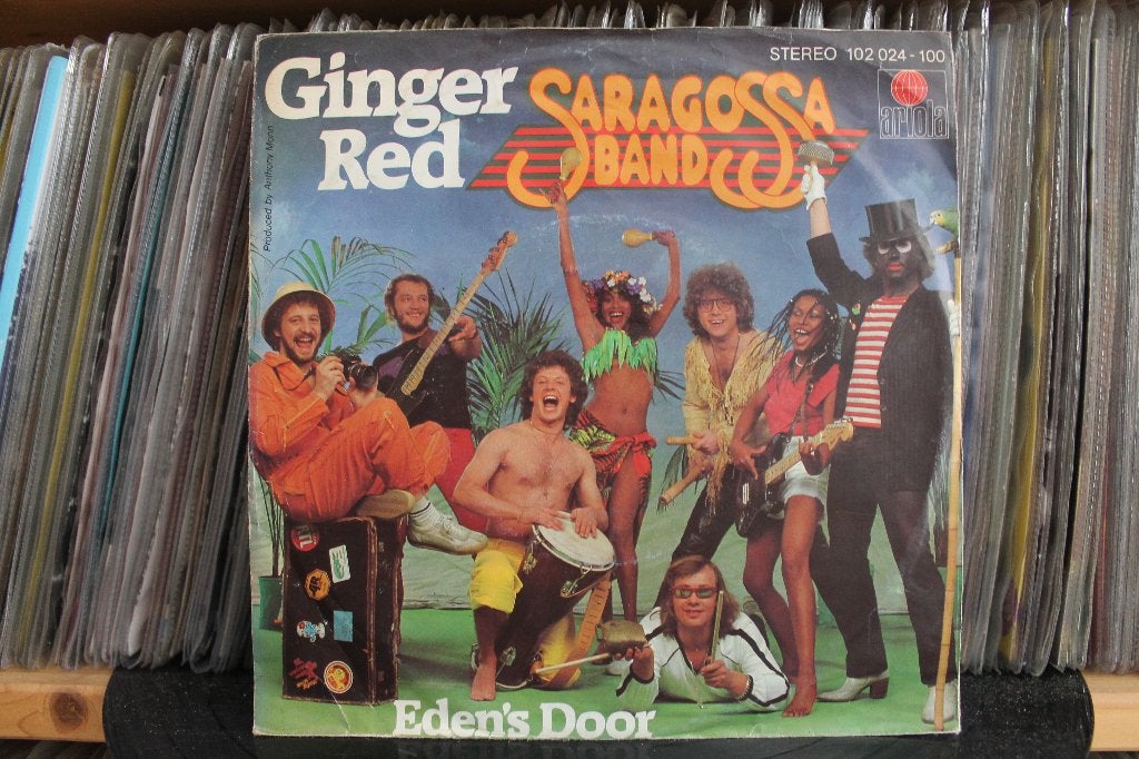 7" Single Saragossa Band - Ginger Red / Eden's Door, Cd's en Dvd's, Vinyl Singles, Gebruikt, 7 inch, Ophalen of Verzenden, Pop