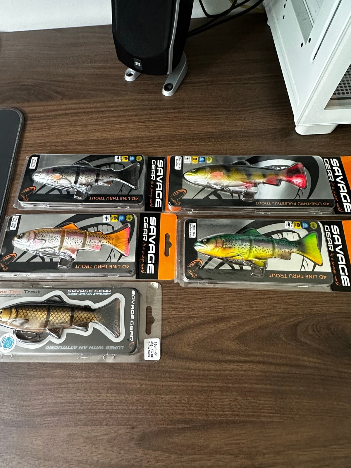 Savage Gear 4D Line Thru Trout kunstaas set (5 stuks), Ophalen of Verzenden, Nieuw, Kunstaas