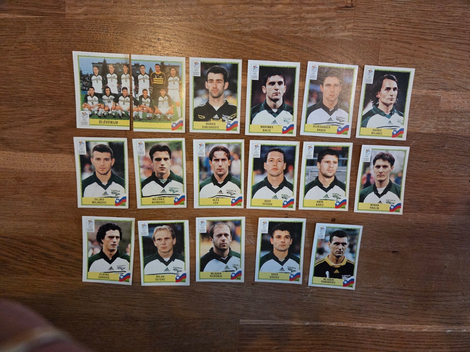 Panini EK 2000 Slovenië, Ophalen of Verzenden, Zo goed als nieuw, Buitenlandse clubs, Poster, Plaatje of Sticker