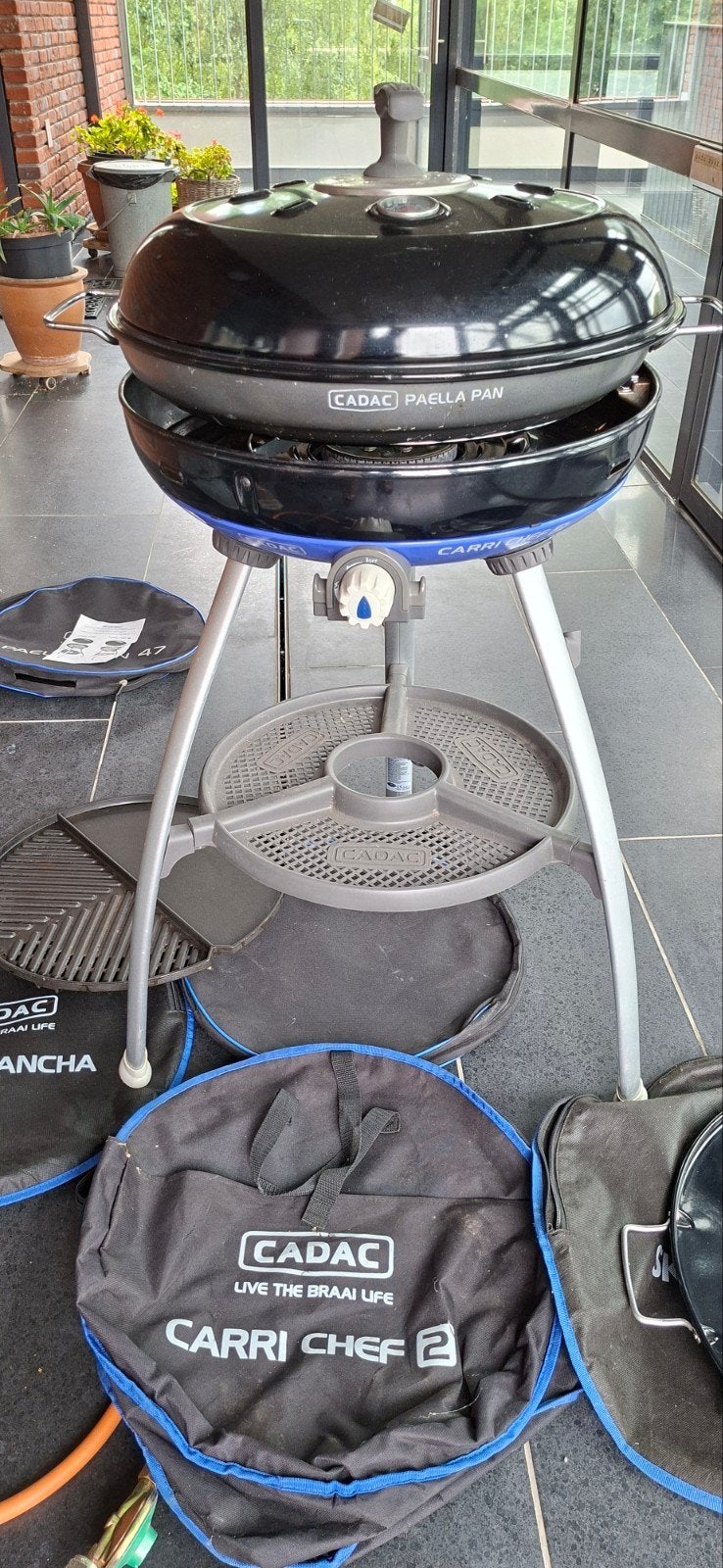 Cadac Carri Chef 2 Skottelbraai super set met Paella Pan, Tuin en Terras, Gasbarbecues, Ophalen, Gebruikt, Cadac
