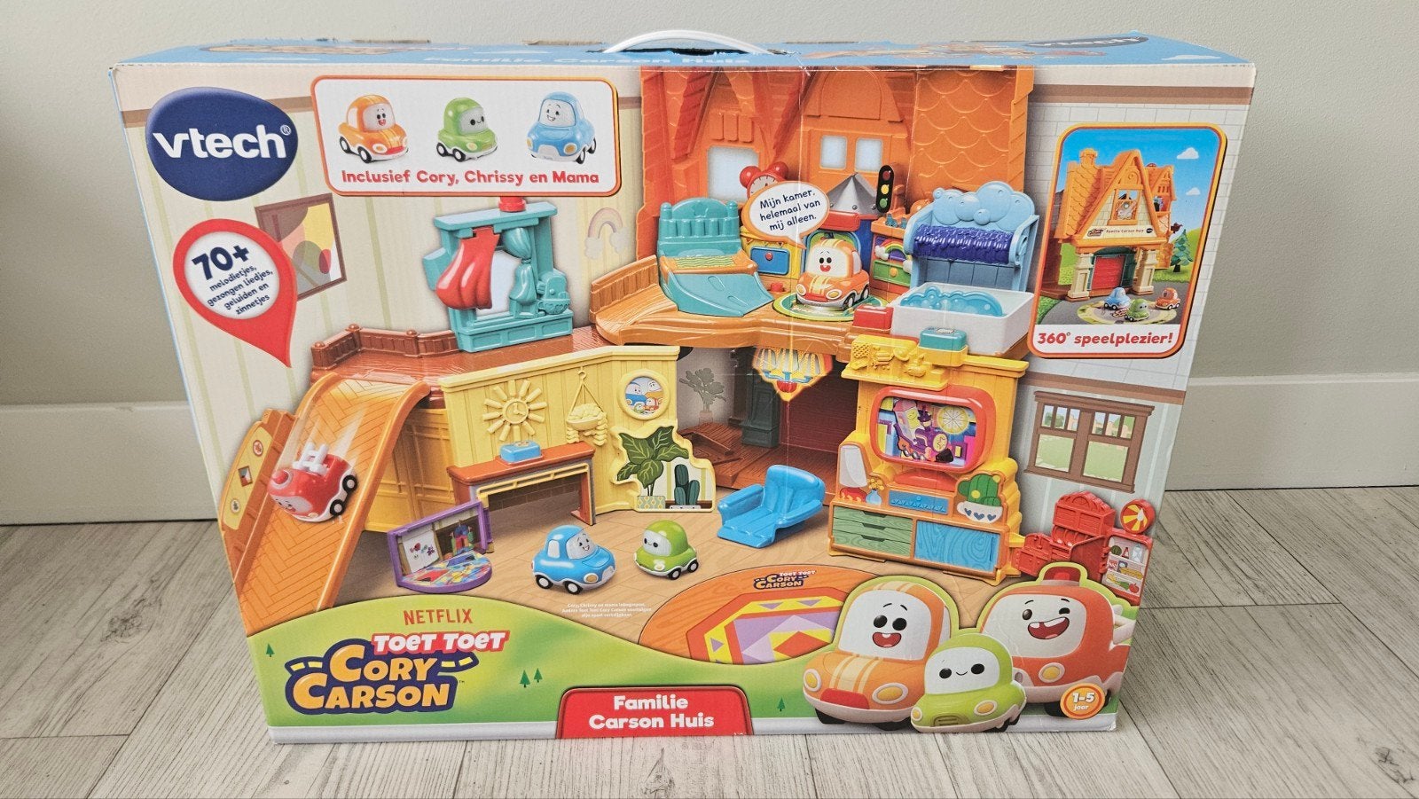 Cory Carson Toet Toet Vtech Familiehuis + 3 auto's, Ophalen, Zo goed als nieuw, 6 maanden tot 2 jaar