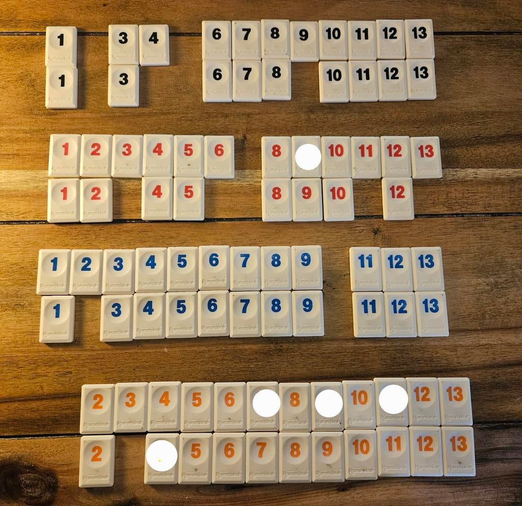 Losse rummikub steentjes te koop, Hobby en Vrije tijd, Gezelschapsspellen | Bordspellen, Ophalen of Verzenden, Nieuw