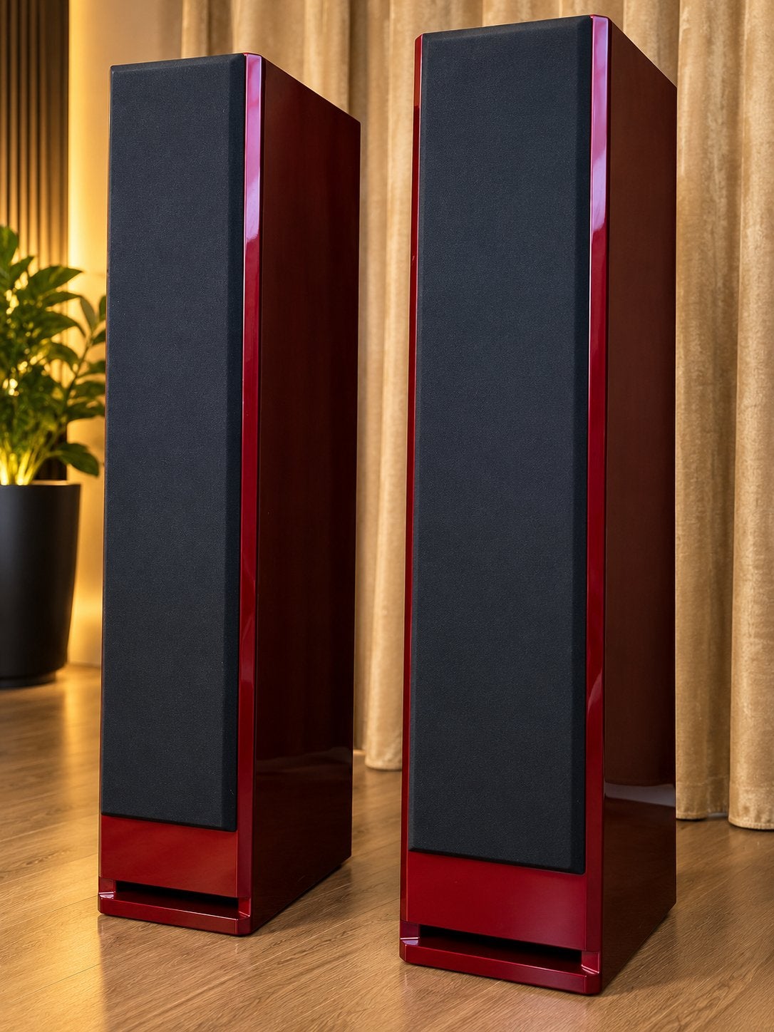Xanadu DS14 Mk III luidsprekers – hoogglans rood, Vloerstaande luidspreker, Zo goed als nieuw, 60 tot 120 watt, Ophalen