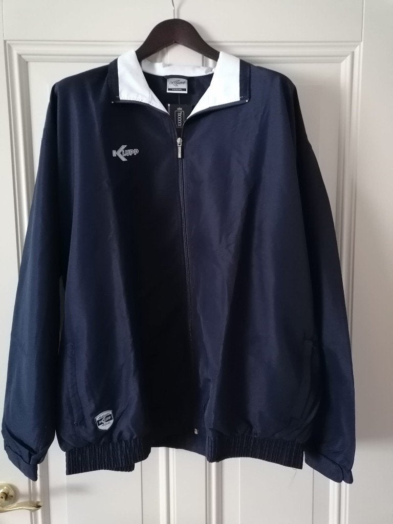blauw en wit Klupp sport shirt en jas, grote maat XXXXXL 5XL, Overige typen, Blauw, Klupp, Nieuw