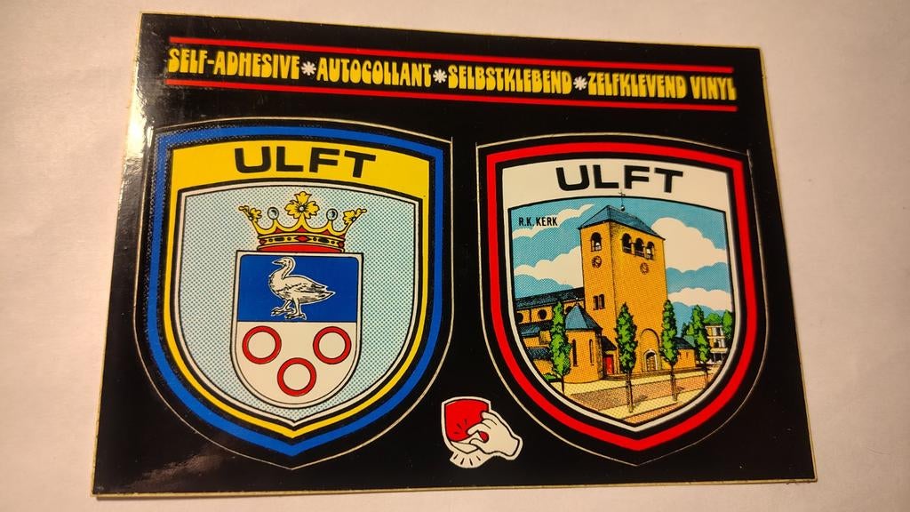 Ulft R.K. KERK Sticker Ansichtkaart, Verzamelen, Ansichtkaarten | Nederland, Ophalen of Verzenden, 1980 tot heden