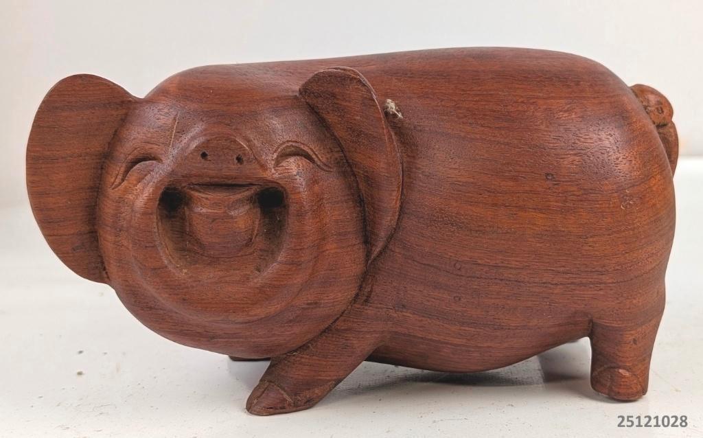 Groot Chinees varken massief hout, Antiek en Kunst, Ophalen