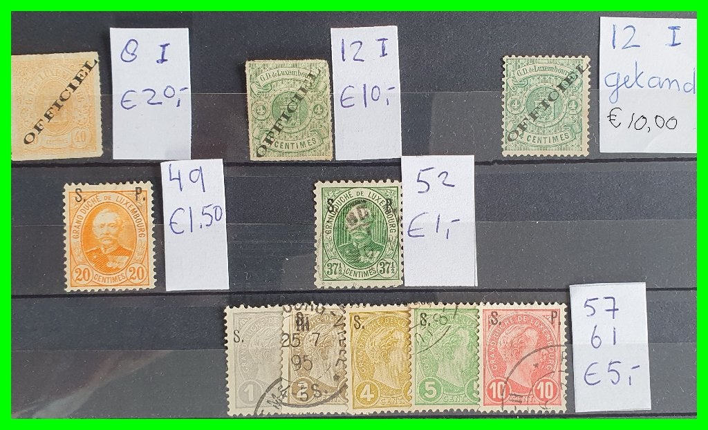 Luxemburg dienst ongebruikt/gestempeld  *4, Postzegels en Munten, Ophalen of Verzenden, Buitenland