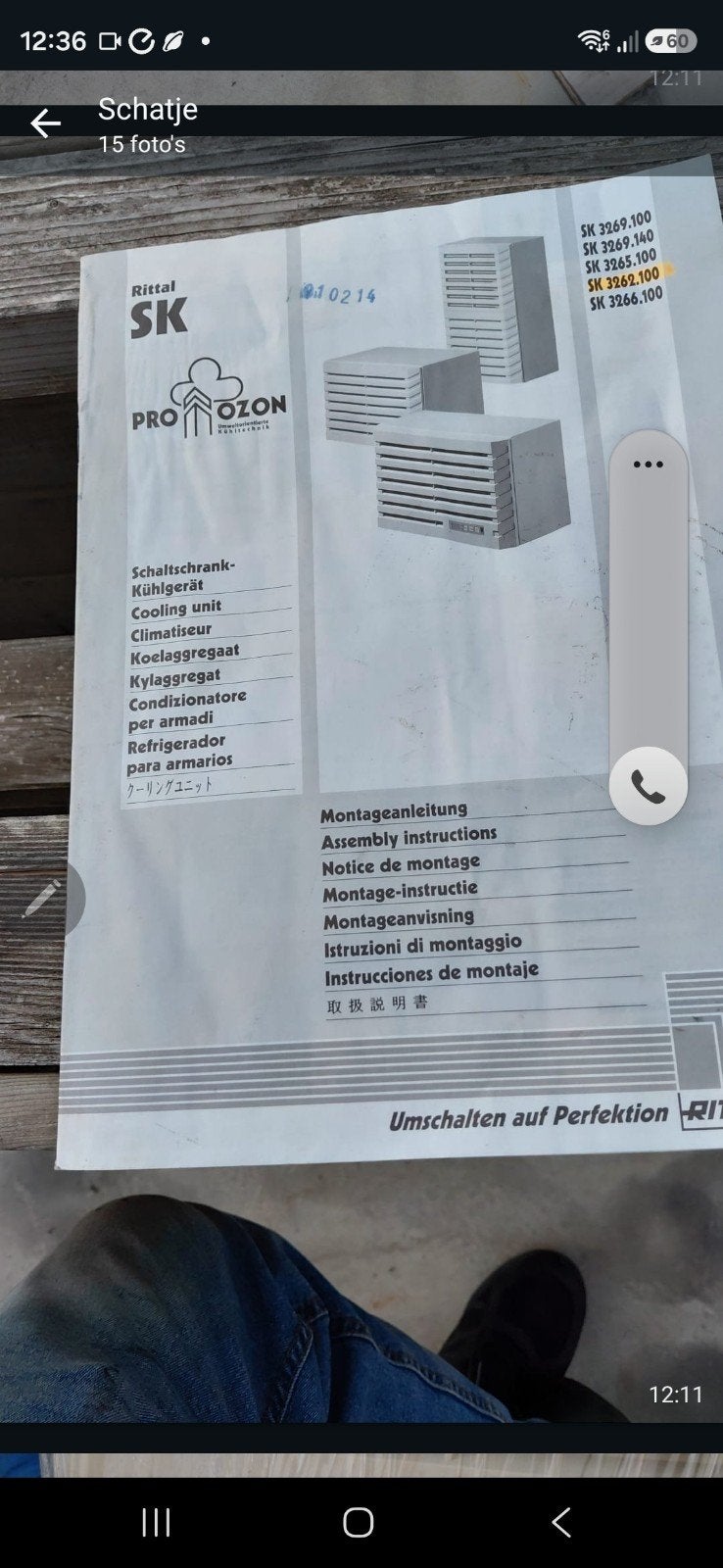 Rittal SK 3392 100 Schaltschrank Koelunit - Nieuw in doos, Minder dan 60 m³, Nieuw, 3 snelheden of meer, Ophalen of Verzenden