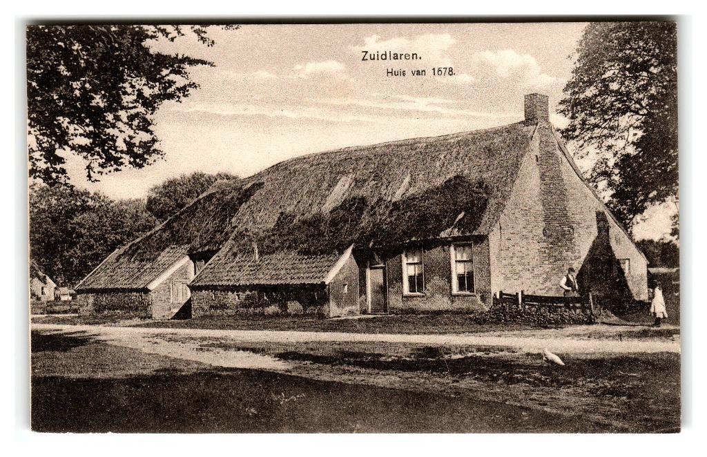 Zuidlaren, Huis van 1678, Verzenden, Voor 1920, Gelopen, Drenthe