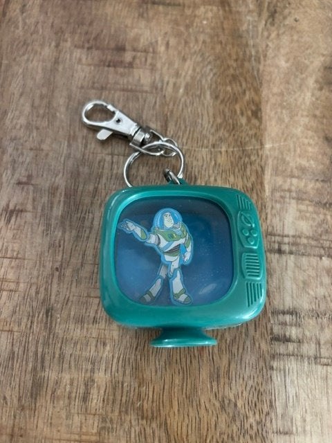 Vintage Toy Story Buzz Lightyear TV Sleutelhanger (Jaren 90), Verzamelen, Disney, Ophalen of Verzenden, Overige figuren, Beeldje of Figuurtje