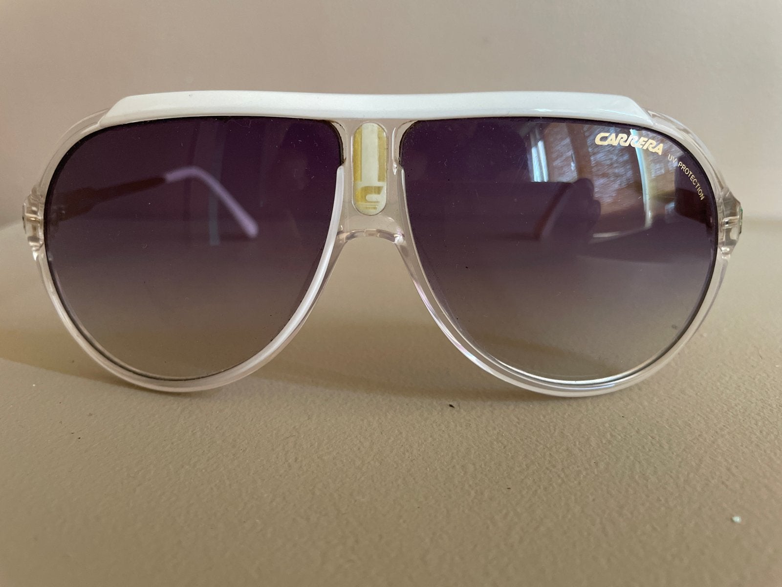Vintage Originele Carrera Zonnebril - Wit, Sieraden, Tassen en Uiterlijk, Zonnebrillen en Brillen | Dames, Gebruikt, Zonnebril