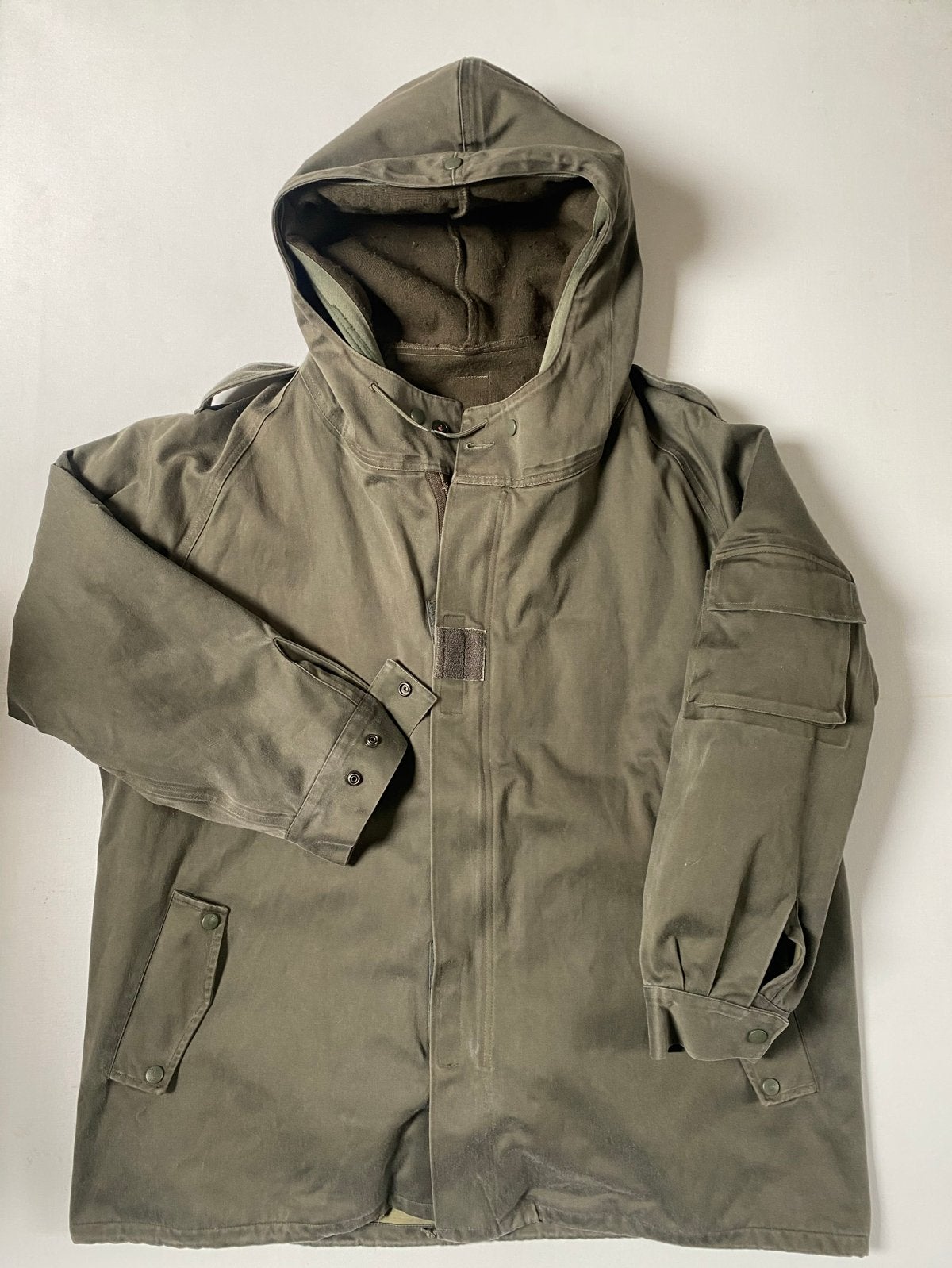 Franse militaire jas jaren '90 maat L, Kleding | Heren, Ophalen of Verzenden, Gedragen, Maat 52/54 (L), Groen